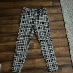 Hot topic ultra high rise plaid jeggings